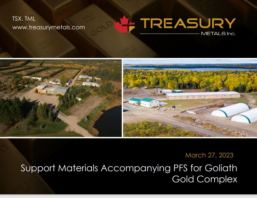 Support Materials Accompanying PFS for Goliath Gold Complex
